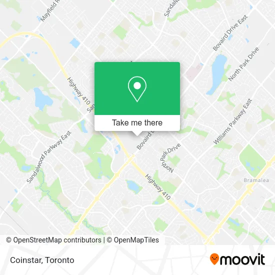 Coinstar map