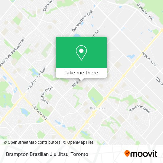 Brampton Brazilian Jiu Jitsu map