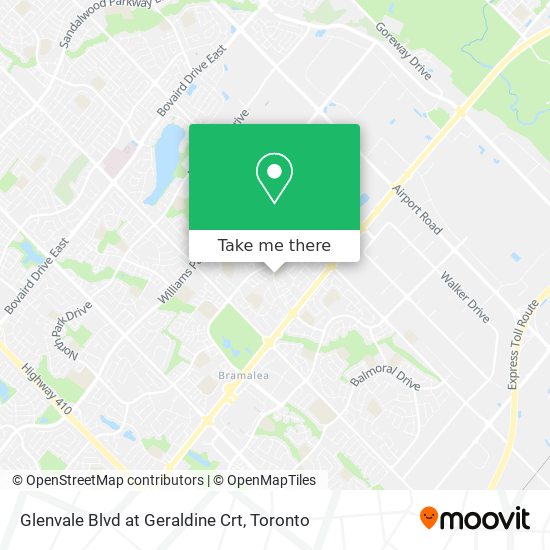 Glenvale Blvd at Geraldine Crt plan