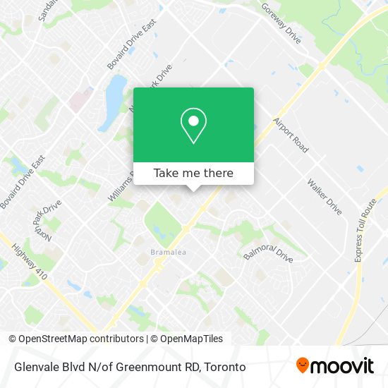 Glenvale Blvd N / of Greenmount RD map