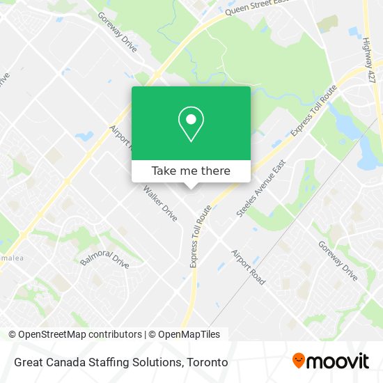 Great Canada Staffing Solutions map