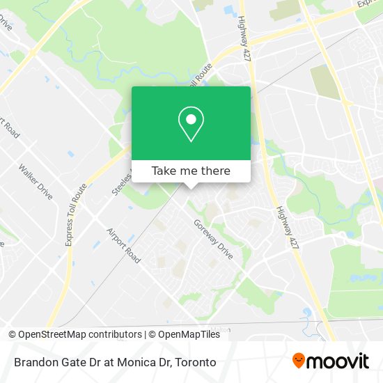 Brandon Gate Dr at Monica Dr map