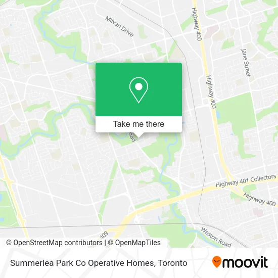 Summerlea Park Co Operative Homes map