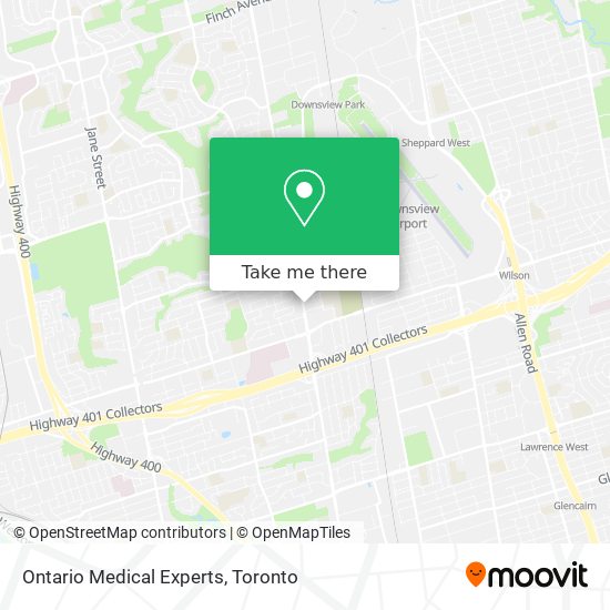Ontario Medical Experts map
