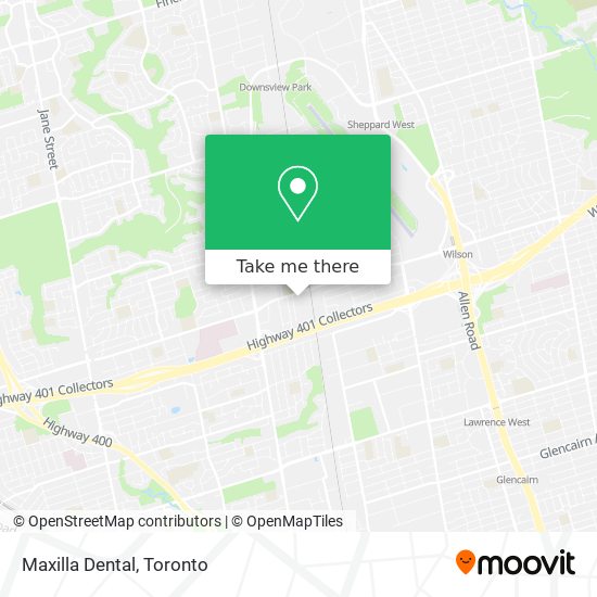 Maxilla Dental map