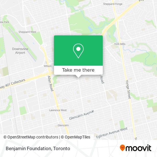 Benjamin Foundation map