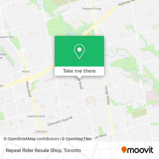 Repeat Rider Resale Shop map