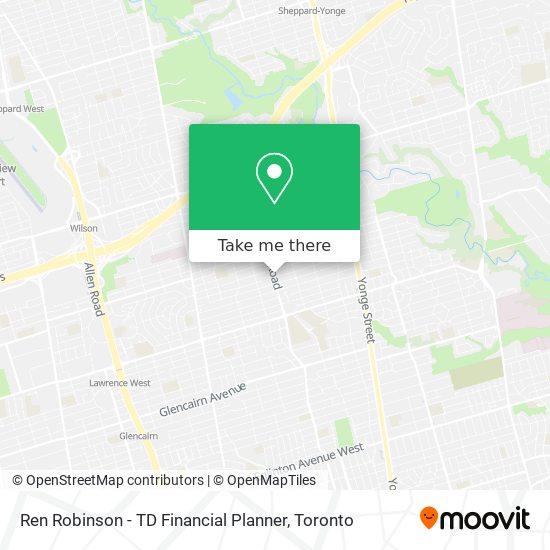 Ren Robinson - TD Financial Planner map