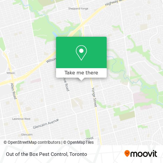 Out of the Box Pest Control map