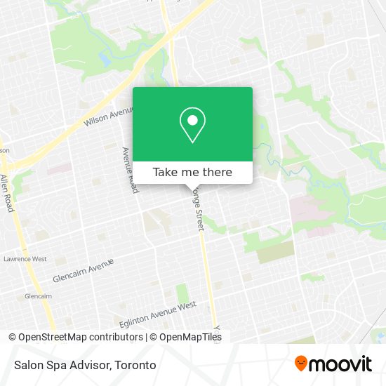 Salon Spa Advisor map