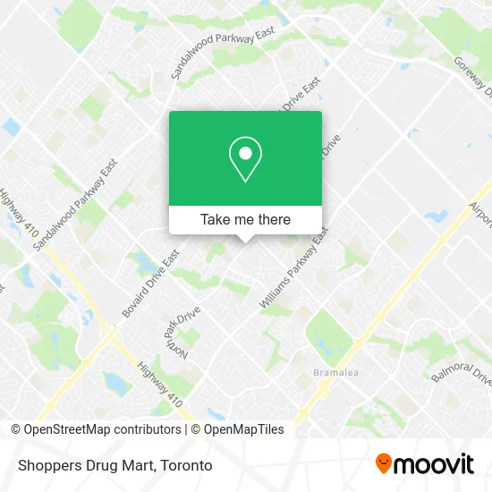 Shoppers Drug Mart map