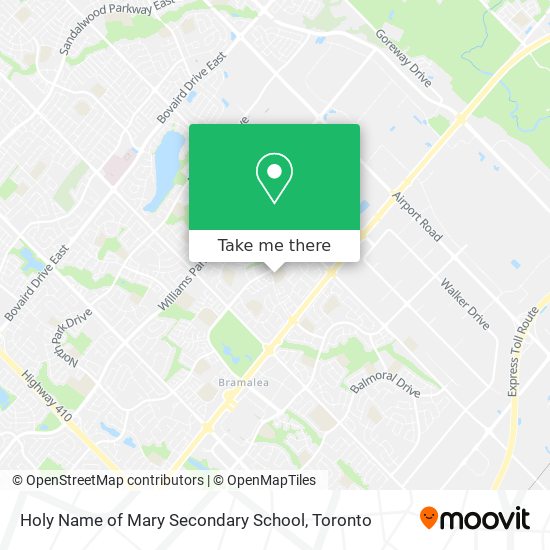 Holy Name of Mary Secondary School map