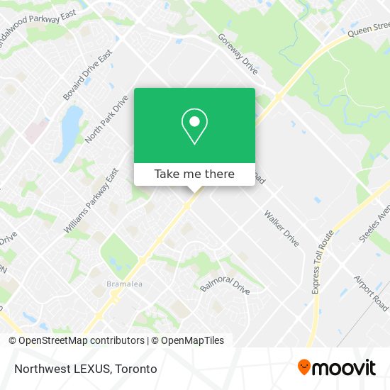 Northwest LEXUS map