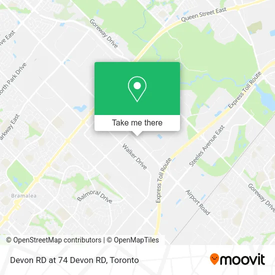 Devon RD at 74 Devon RD map