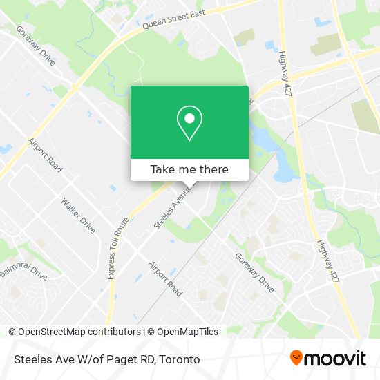 Steeles Ave W/of Paget RD plan