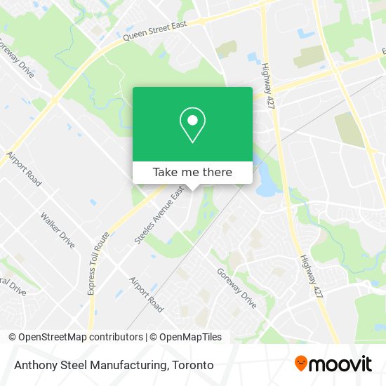 Anthony Steel Manufacturing map