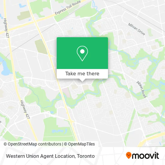 Western Union Agent Location map