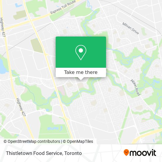 Thistletown Food Service map