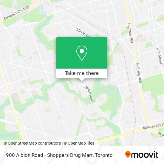 900 Albion Road - Shoppers Drug Mart map