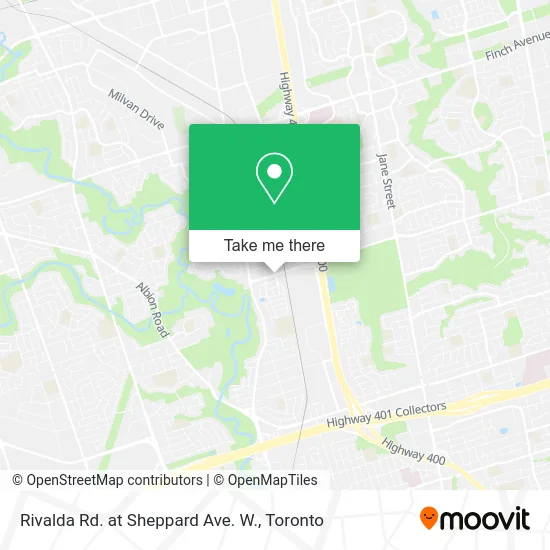 Rivalda Rd. at Sheppard Ave. W. map