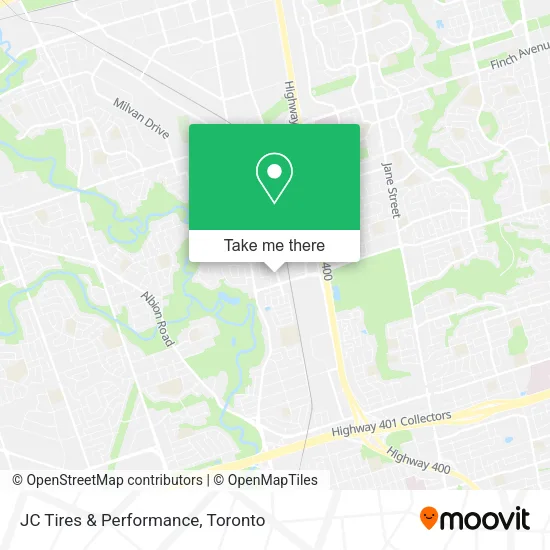 JC Tires & Performance map