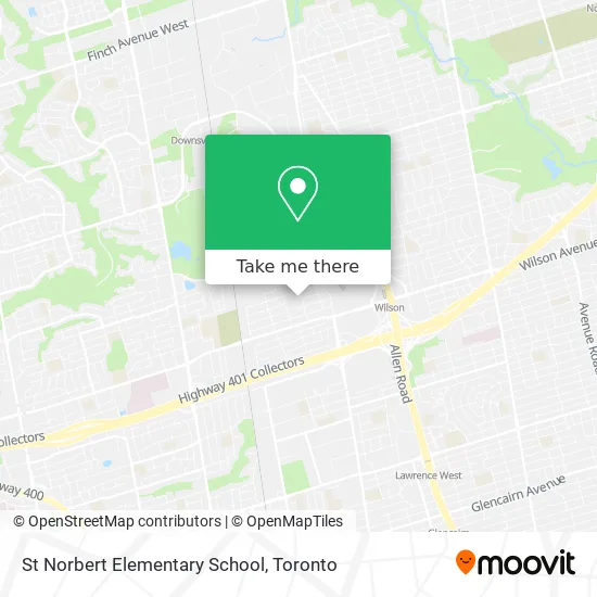 St Norbert Elementary School map