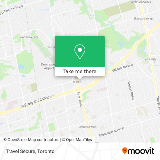 Travel Secure map