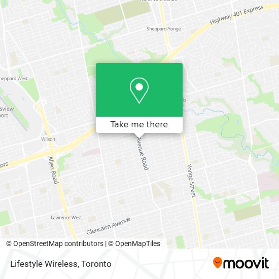 Lifestyle Wireless map