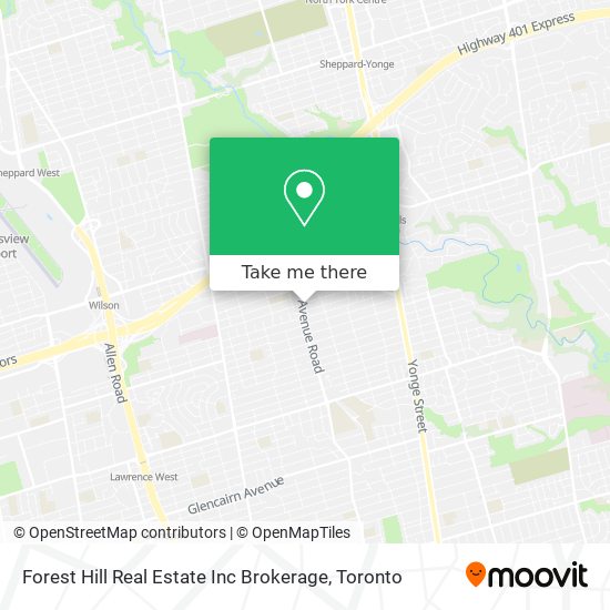 Forest Hill Real Estate Inc Brokerage map