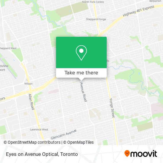 Eyes on Avenue Optical map