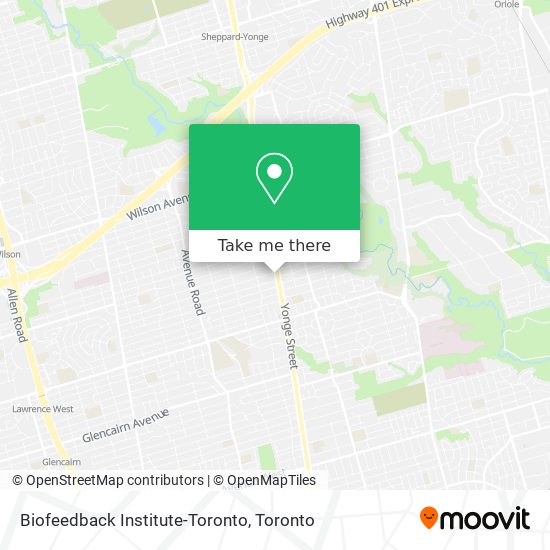 Biofeedback Institute-Toronto map
