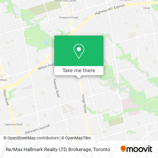 Re / Max Hallmark Realty LTD, Brokerage map