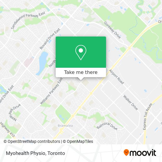 Myohealth Physio map