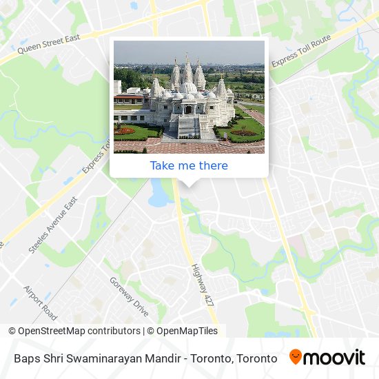 Baps Shri Swaminarayan Mandir - Toronto plan