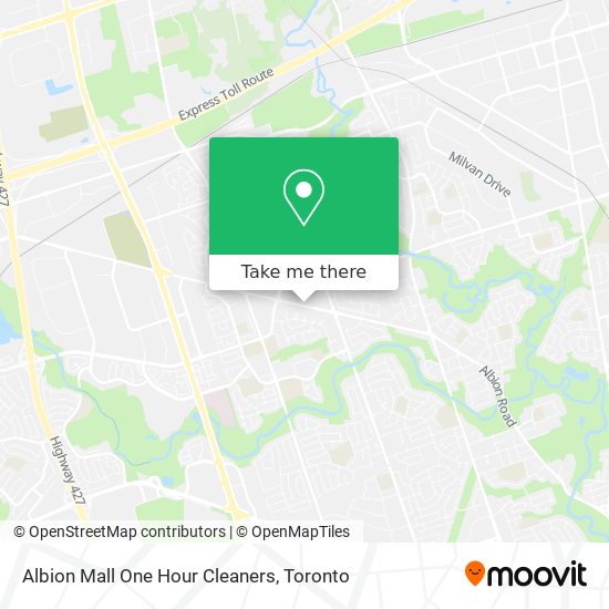 Albion Mall One Hour Cleaners map
