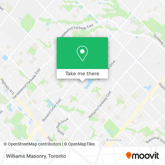 Williams Masonry map