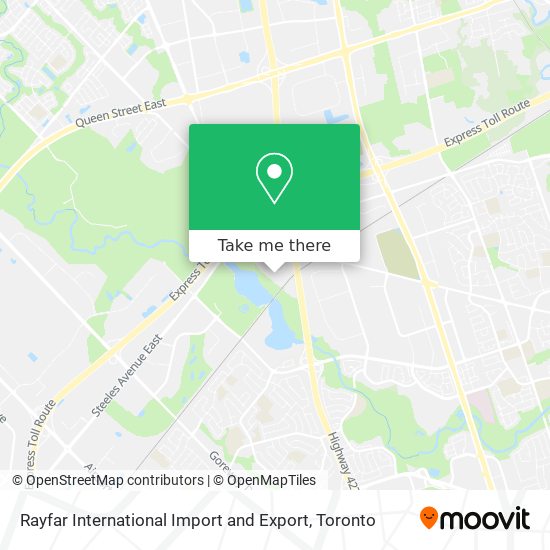 Rayfar International Import and Export map