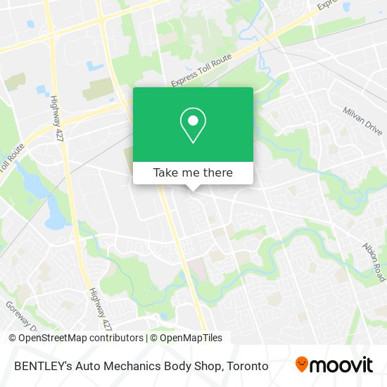 BENTLEY's Auto Mechanics Body Shop map