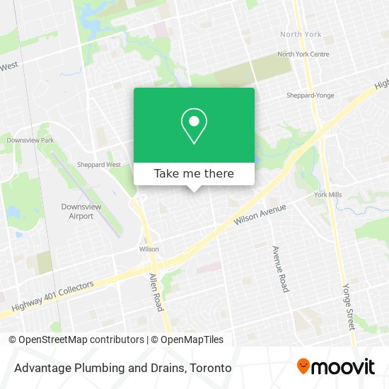 Advantage Plumbing and Drains map