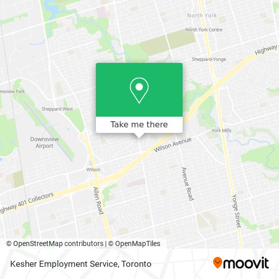 Kesher Employment Service map