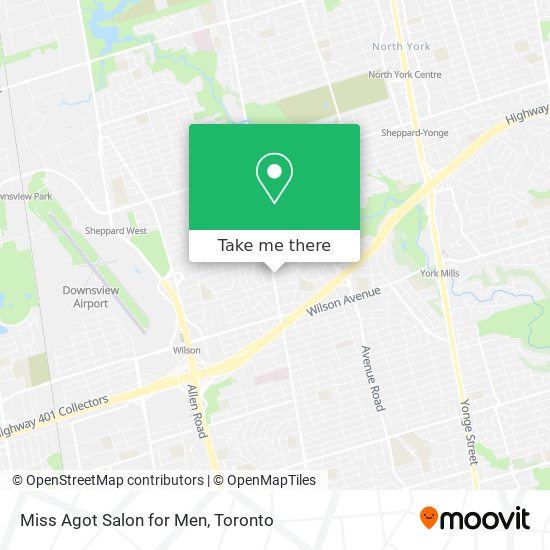 Miss Agot Salon for Men map