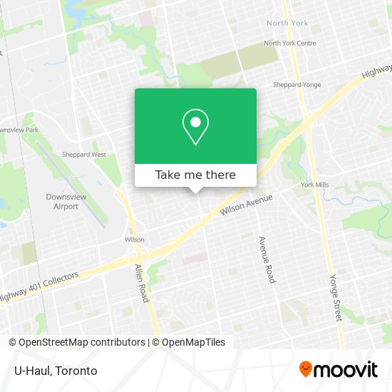 U-Haul map