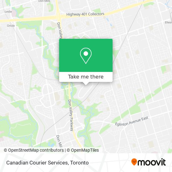 Canadian Courier Services map