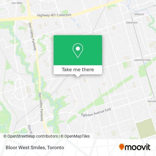 Bloor West Smiles map