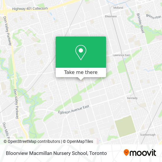 Bloorview Macmillan Nursery School map