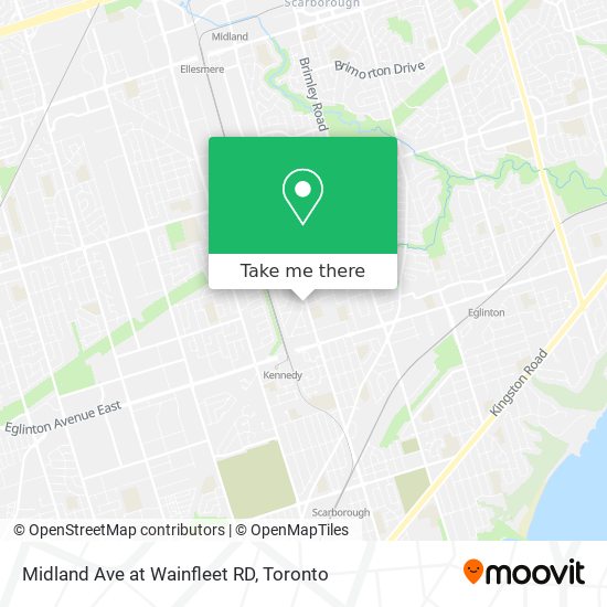 Midland Ave at Wainfleet RD map