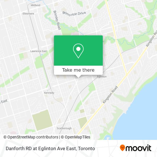 Danforth RD at Eglinton Ave East map