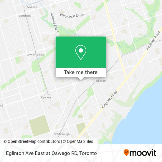 Eglinton Ave East at Oswego RD plan