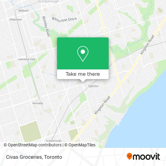 Civas Groceries map