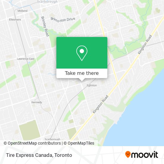 Tire Express Canada map